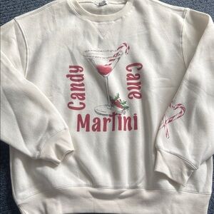 Candy cane martini sweatshirt